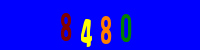 Blue Captcha Image