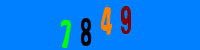 Blue Captcha Image
