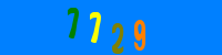 Blue Captcha Image